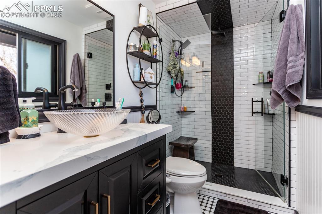 Image 35 of 50: Spa like shower, heated floors.