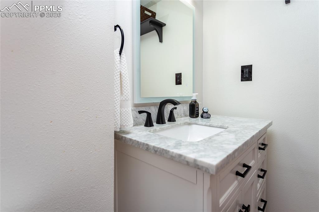 Image 44 of 50: Updated vanity.