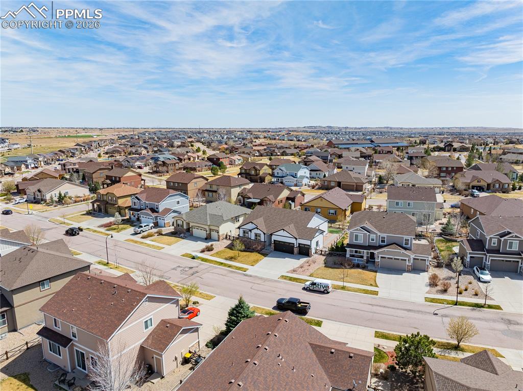 Image 3 of 37: Aerial perspective of suburban area