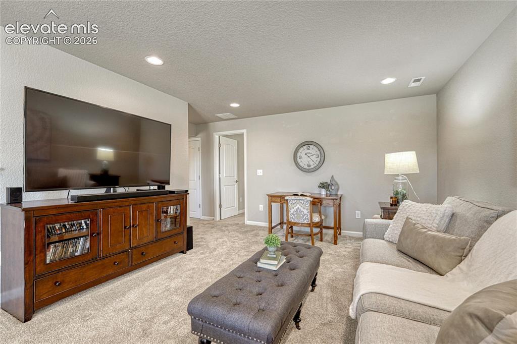 Image 30 of 47: This versatile basement area can easily adapt to your lifestyle as a media