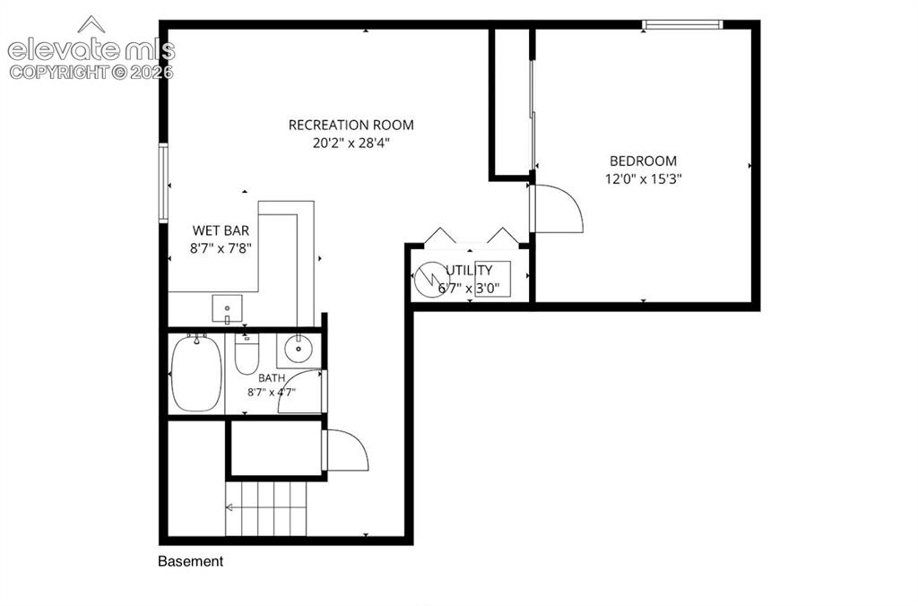 Image 44 of 50: Basement floor plan