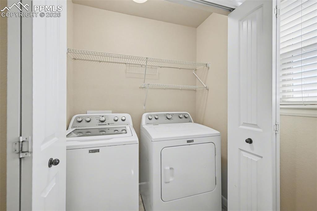 Image 18 of 42: The Laundry Closet is already equipped with a washer and dryer!