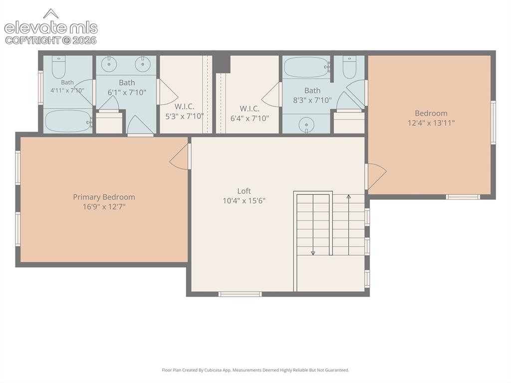 Image 42 of 42: Upper Level Floor Plan
