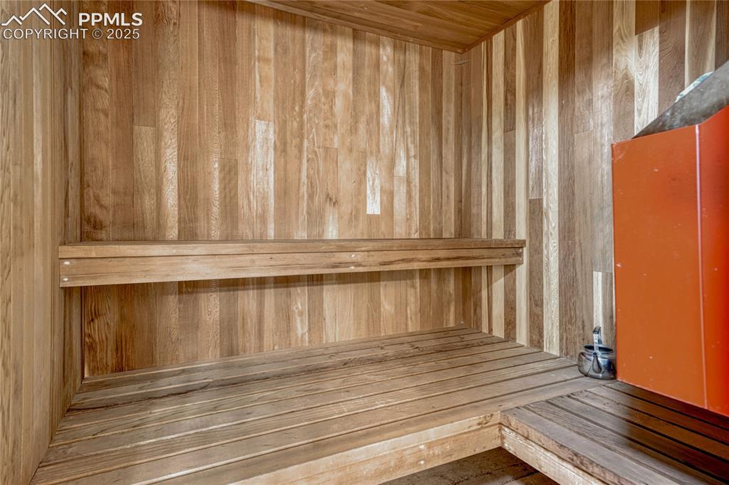 Image 33 of 49: Wood Sauna Room