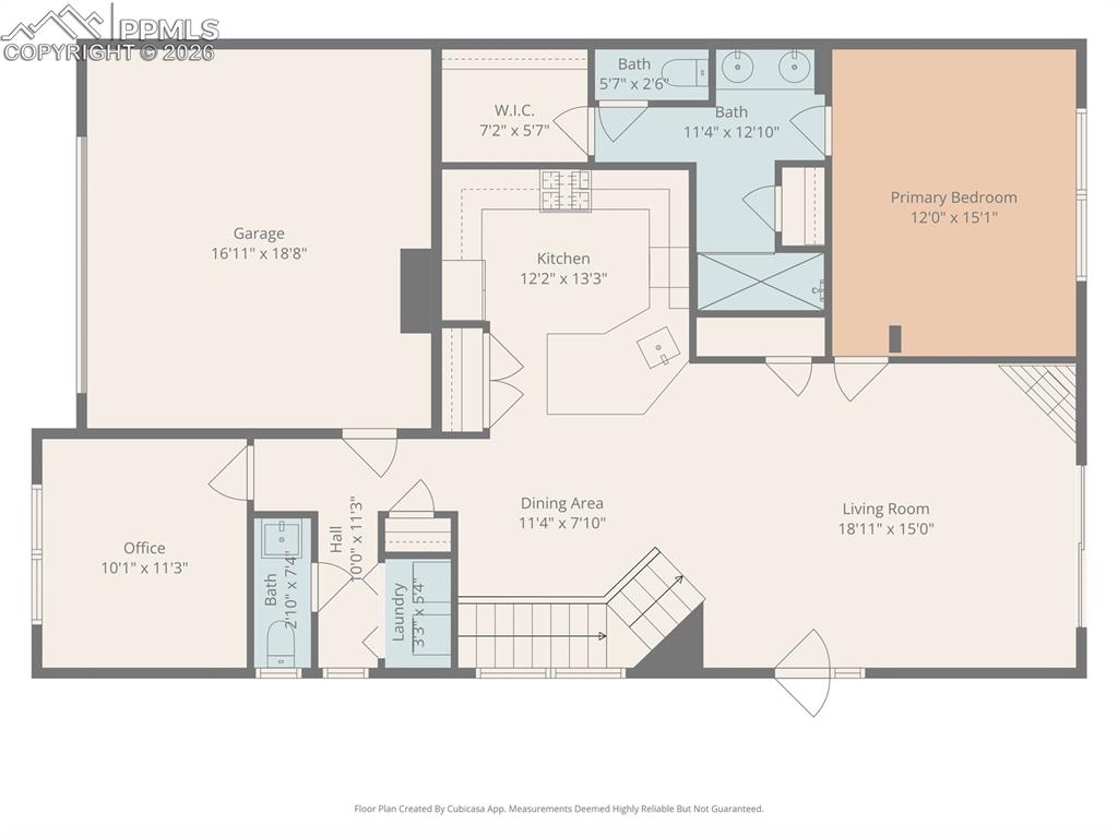 Image 49 of 50: Main level floor plan.