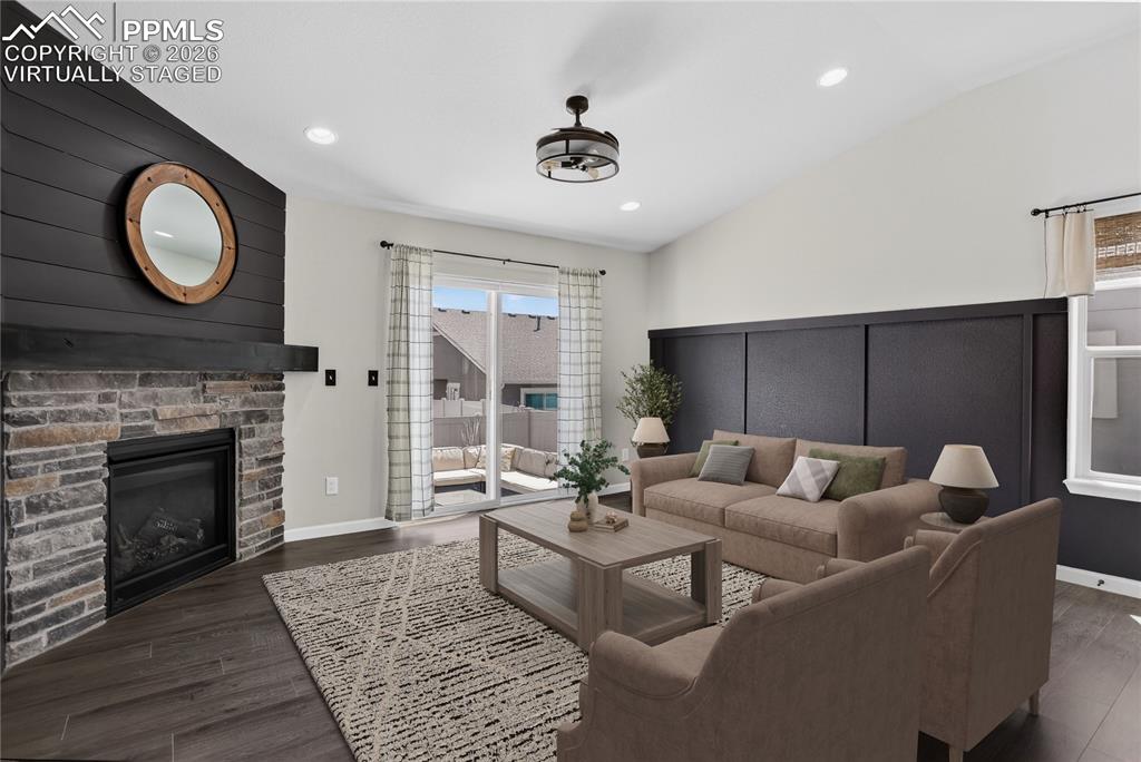 Image 6 of 50: Living room - virtually staged.
