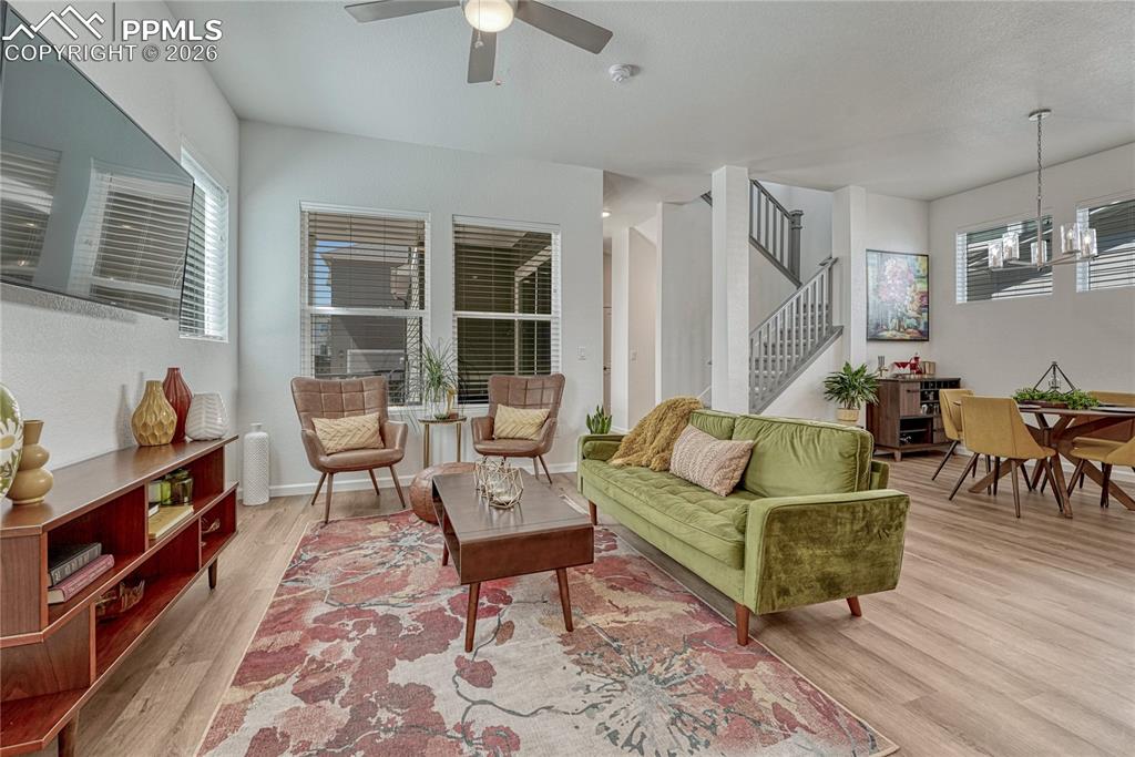 Image 7 of 50: The home has brand-new luxury vinyl planking throughout and an open layout