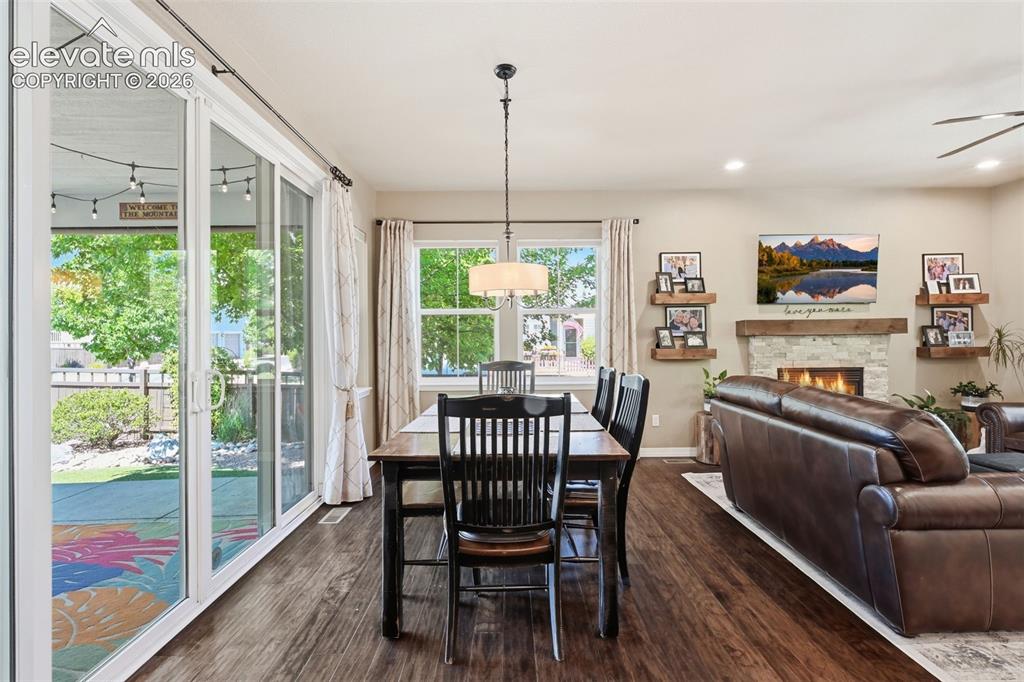 Image 15 of 46: Dining Area Adjoining Living Room