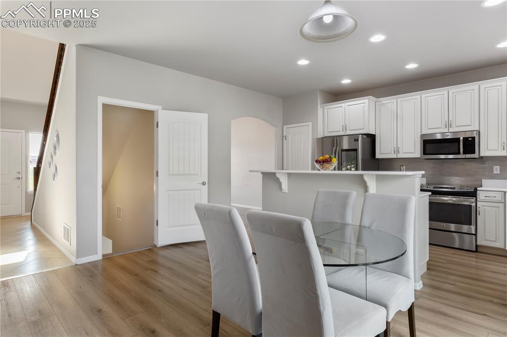 Image 15 of 43: Large dining area off of kitchen!