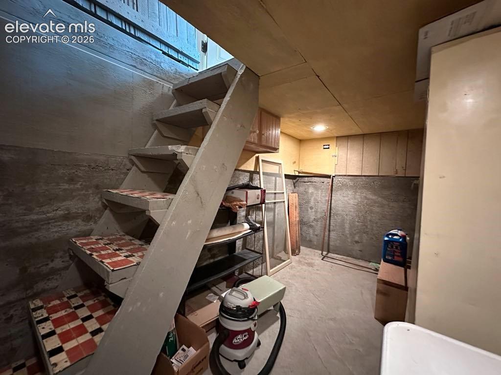 Image 36 of 36: not a basement, but a stand up space in the foundation to drain and reconne