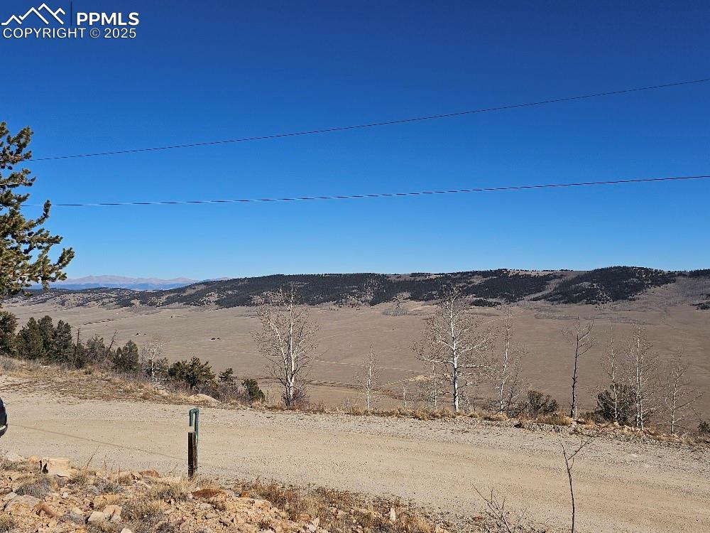 Image 12 of 20: View from front of property, and maintained road, looking east.