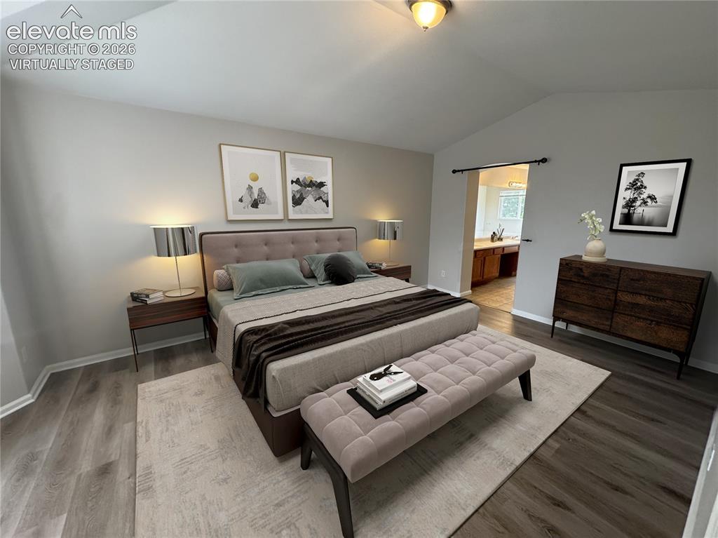 Image 6 of 50: Master Bed - virtually staged