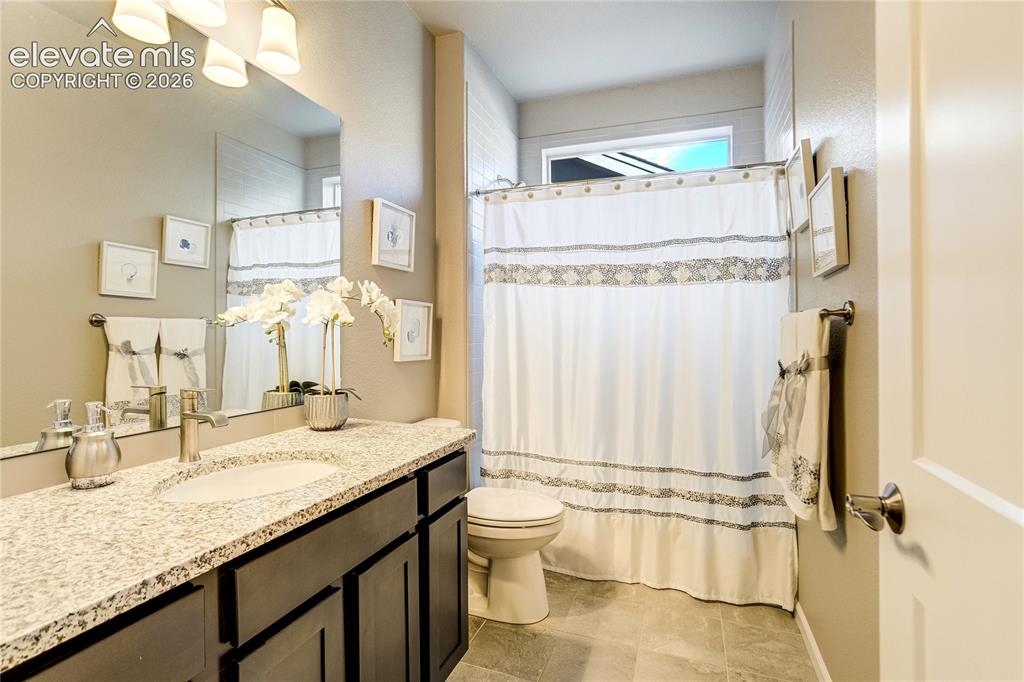 Image 31 of 48: Secondary Full Bath
Beautifully appointed and conveniently located for bot