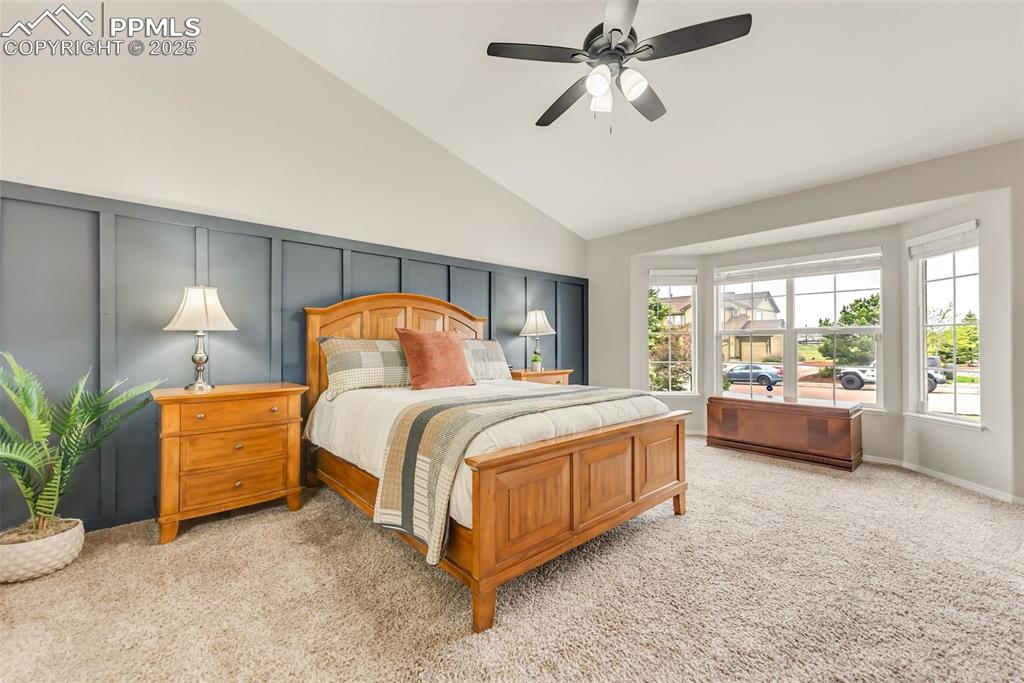 Image 22 of 47: Awesome custom wall adds a lovely designer touch