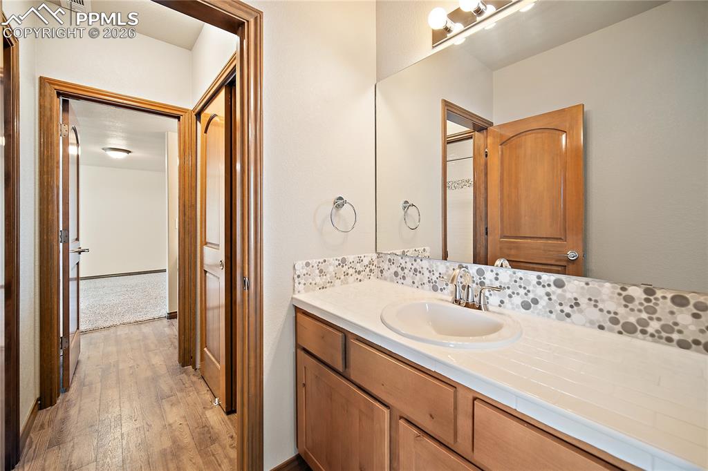 Image 30 of 49: Basement Jack-n-Jill bath