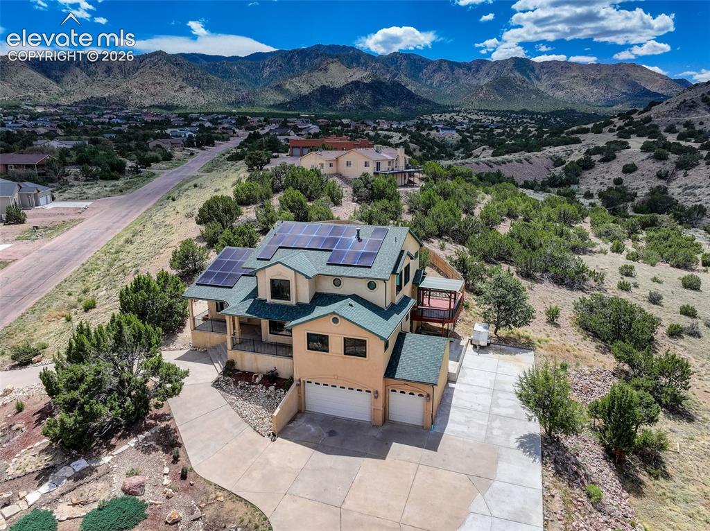 Image 2 of 50: Aerial view - Front of house. RV/Trailer parking avail
