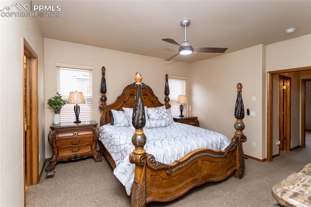 Image 23 of 50: Two windows provide plenty of natural light into the primary suite.