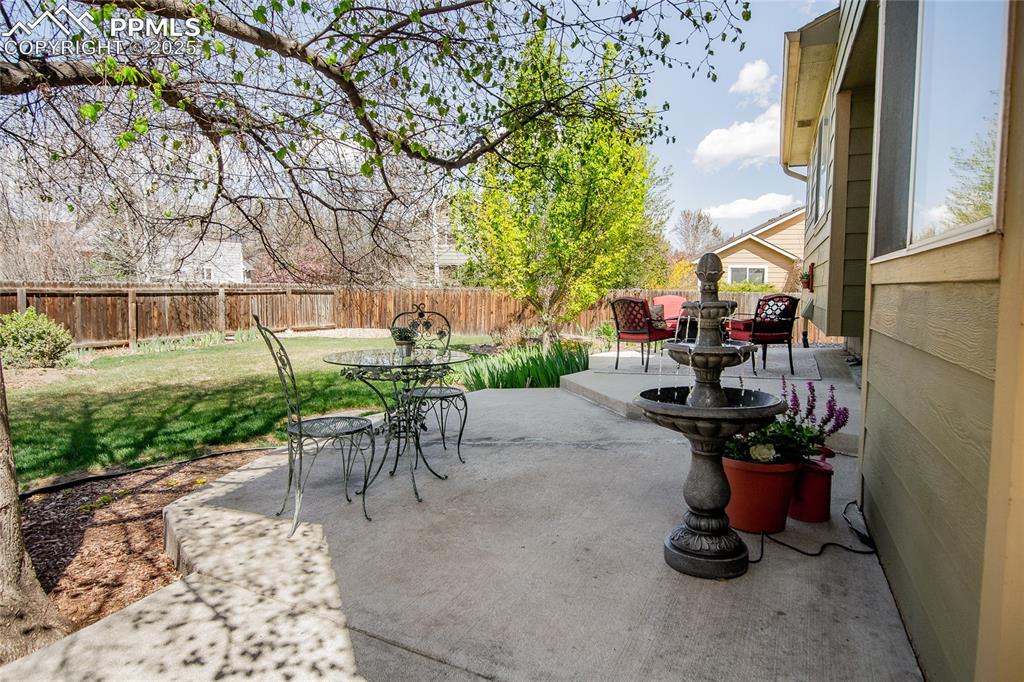 Image 32 of 33: View of patio backyard
