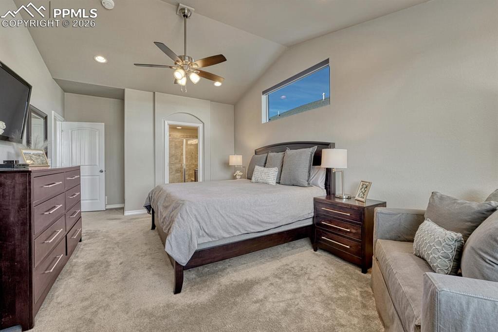 Image 27 of 50: The Primary Suite is a private retreat with an adjoining spa-like Shower Ba