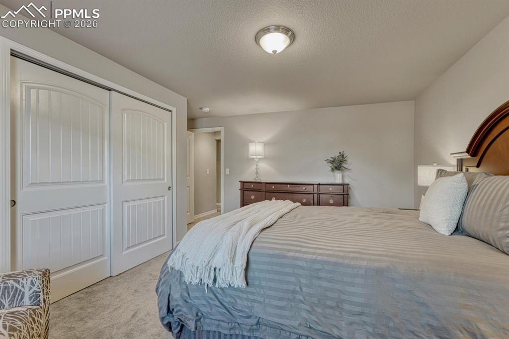 Image 42 of 50: Basement Bedroom #3 perfect for guests, inlaws, or teens.