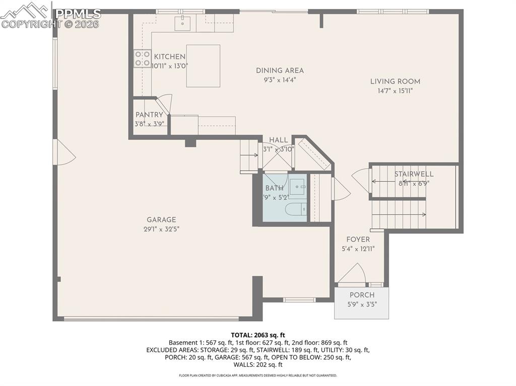 Image 23 of 25: Main level floor plan.