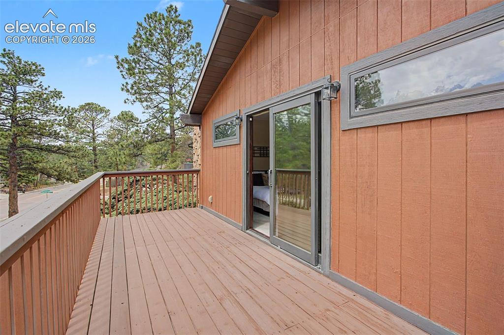 Image 22 of 49: Private 23 x 8 Deck off Primary Bedroom