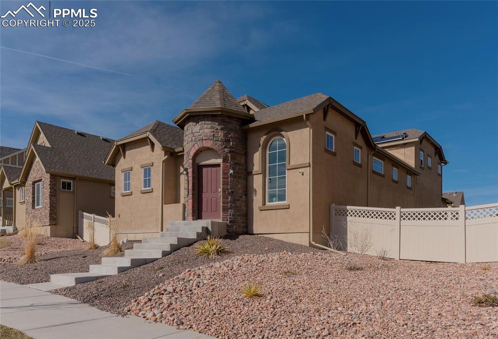 Caption: Front of Structure