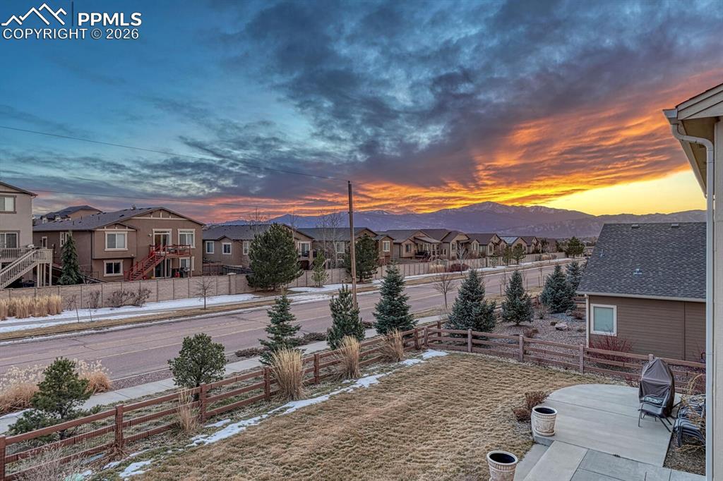 Image 41 of 50: Mountain view featuring nearby suburban area