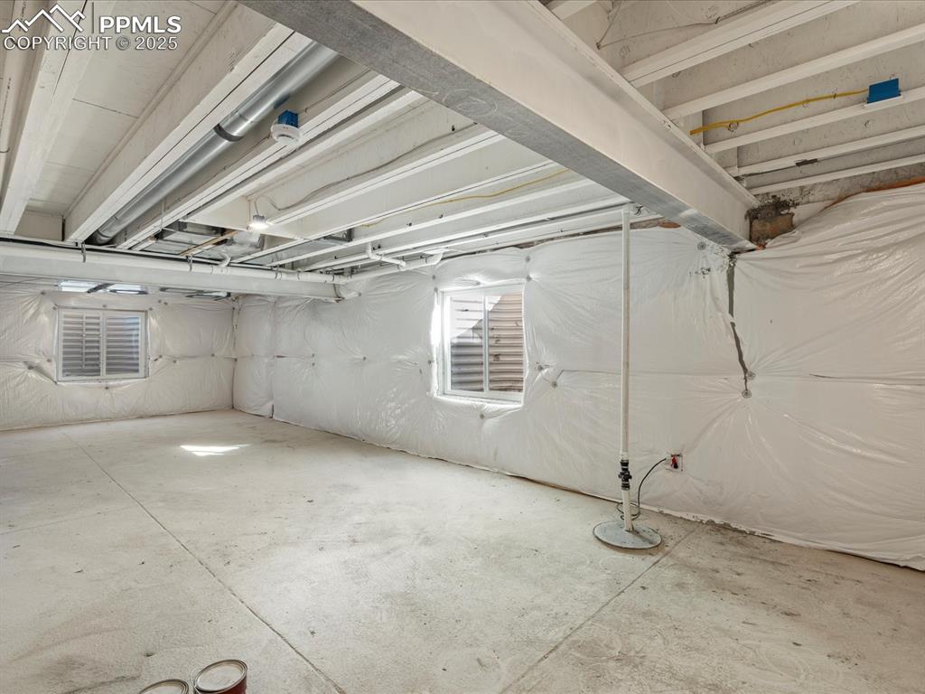 Image 23 of 26: View of unfinished basement