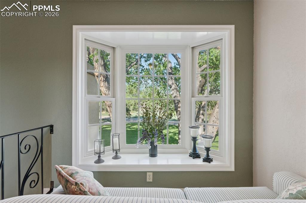 Image 21 of 50: Loft Space outside of Primary Suite with Reading Nook and custom Bay Window