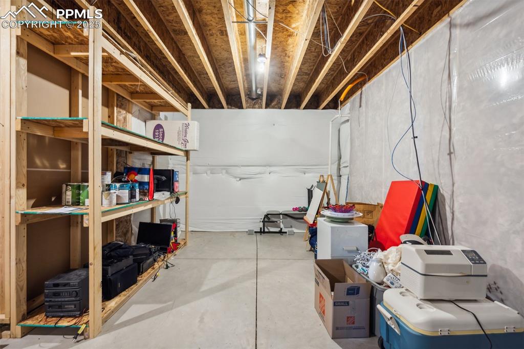 Image 42 of 50: Basement storage area