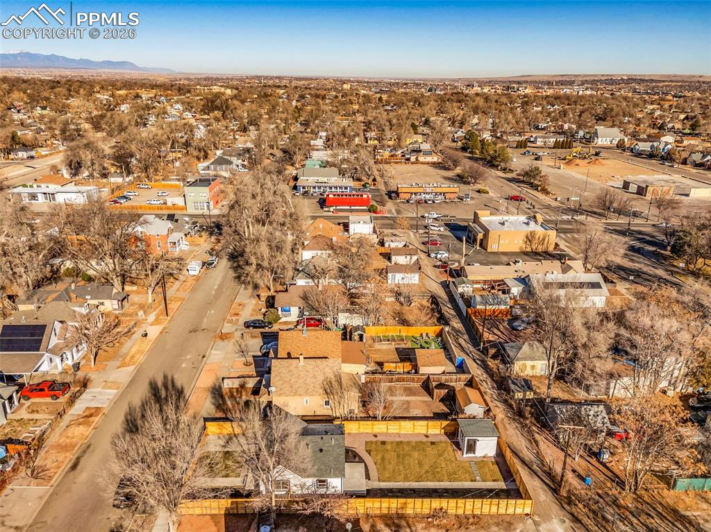 Image 34 of 39: Aerial view of property