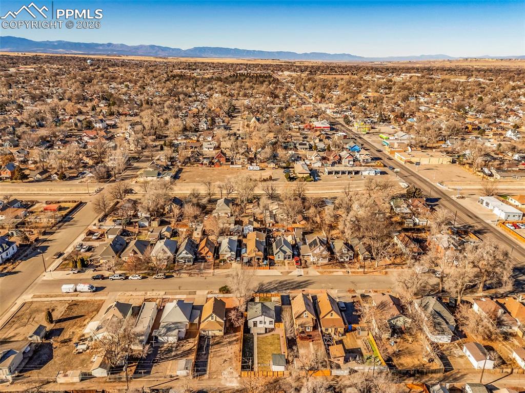 Image 40 of 43: Aerial view of property
