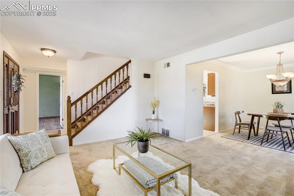 Image 6 of 50: View of entry from living room