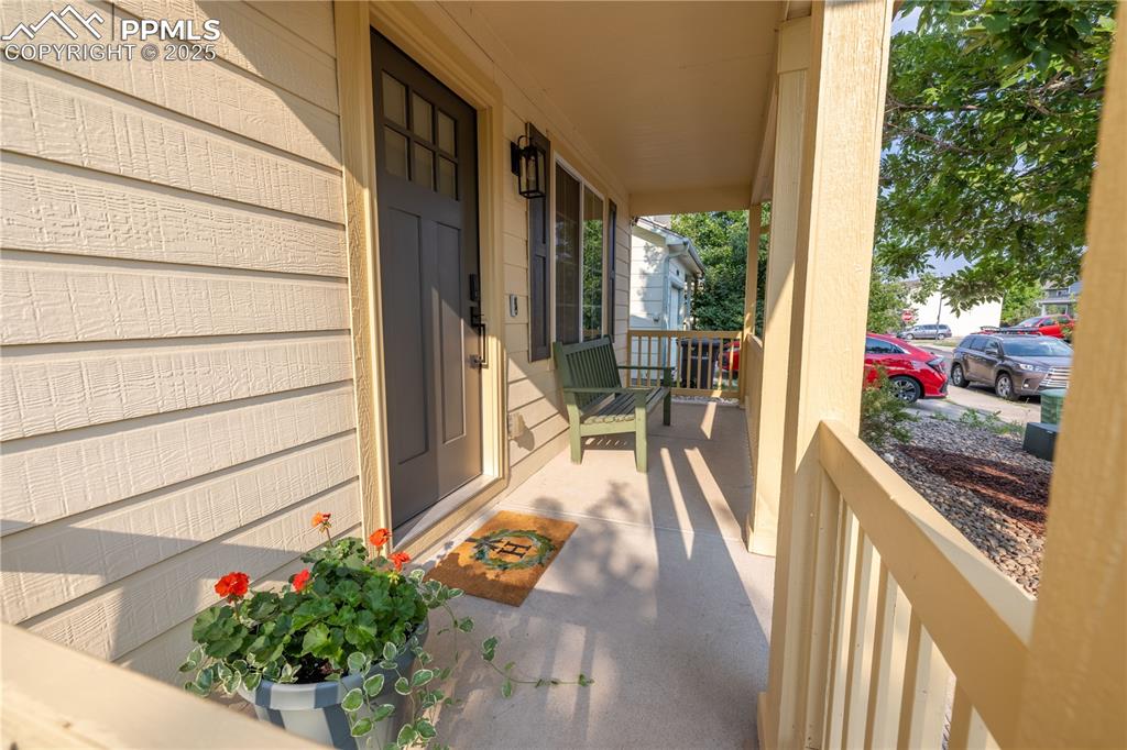 Image 3 of 42: Property entrance with a porch