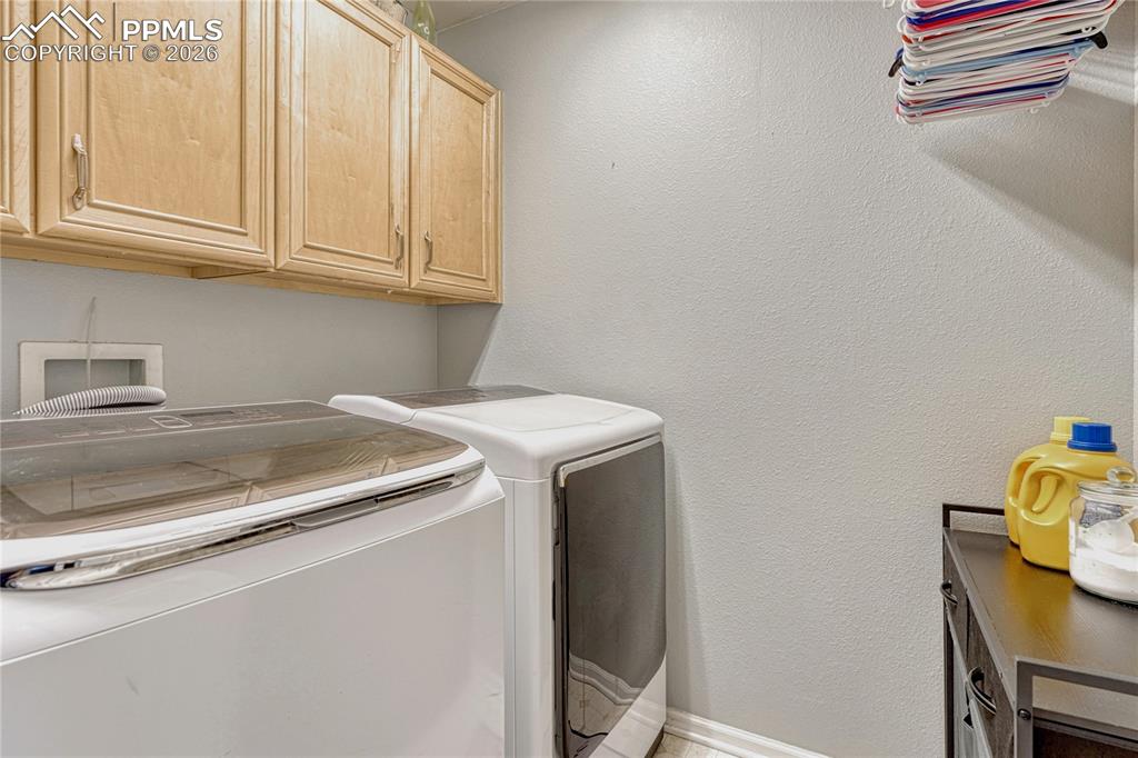 Image 33 of 48: Upper level laundry room convenience.