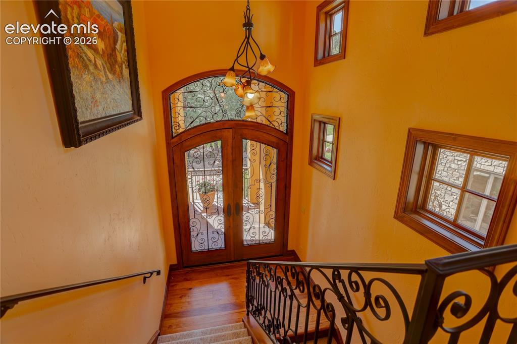 Image 31 of 50: View of lower entrance foyer.