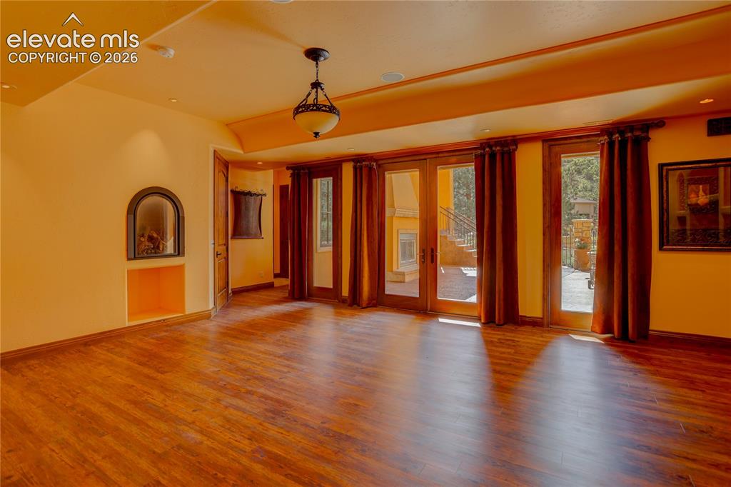 Image 34 of 50: Lower level family room.