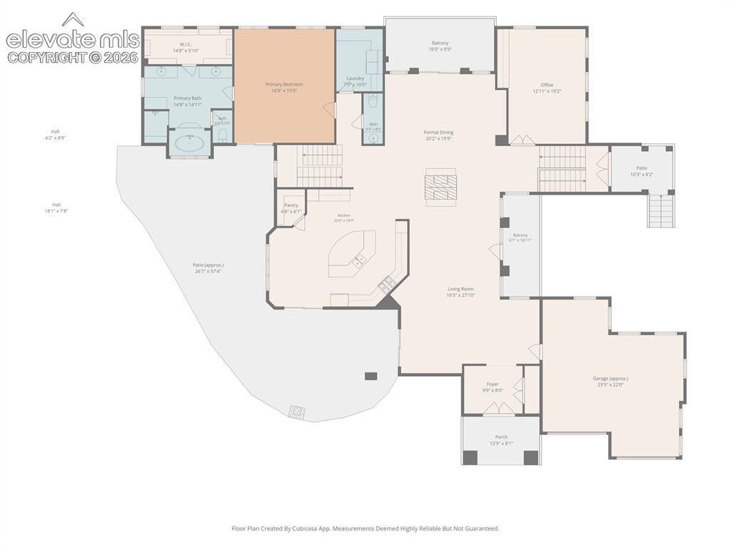 Image 48 of 50: Main level floor plan.