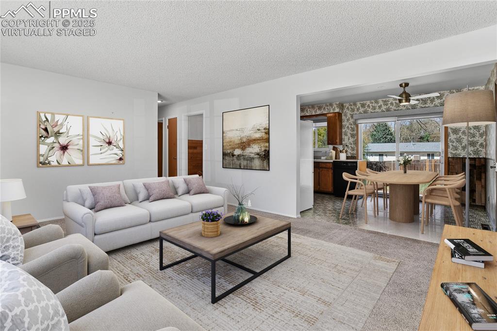 Image 10 of 42: Living & Dining Rooms - Virtually Staged