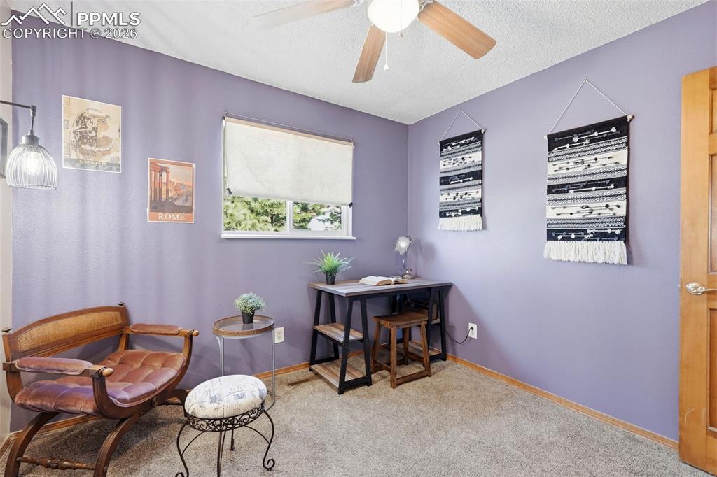 Image 23 of 50: Carpet, Wood Doors And Closets, Ceiling Fan