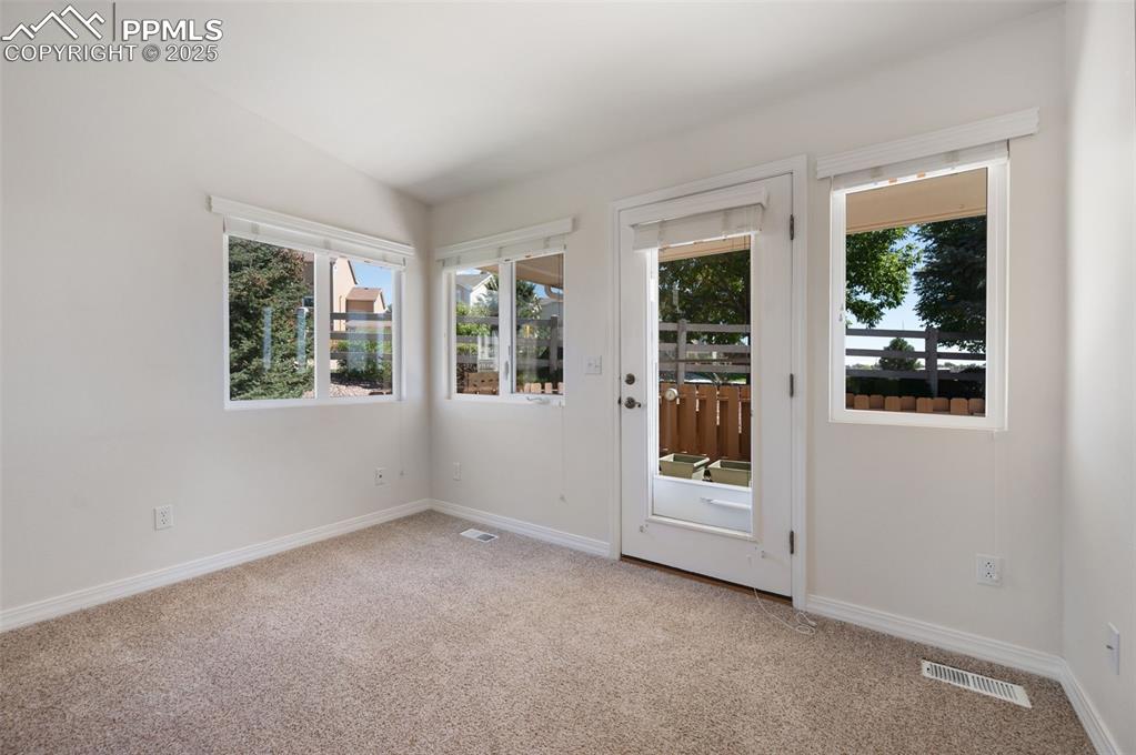 Image 28 of 38: Direct access to nicely landscaped and functional
backyard