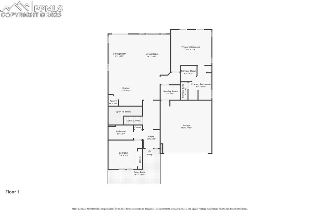 Image 38 of 39: Main level floor plan