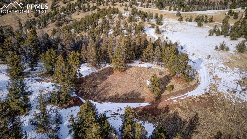 Image 2 of 12: View of snowy aerial view