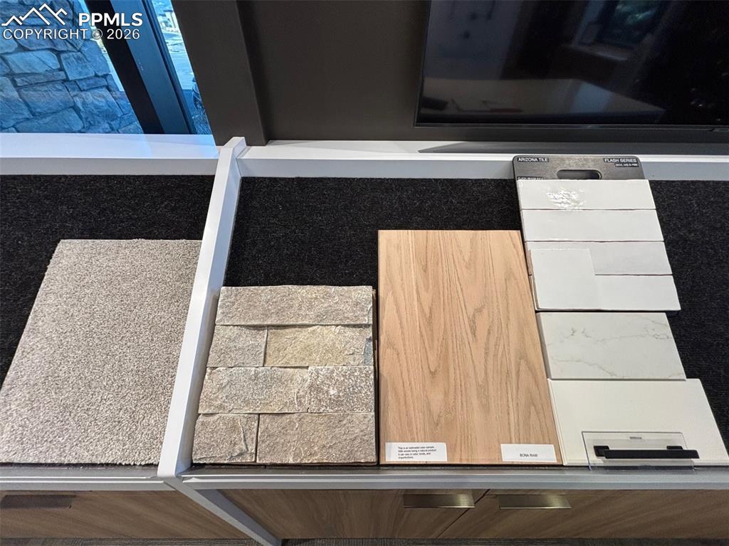 Image 5 of 9: Great Room Fireplace Kitchen Selections