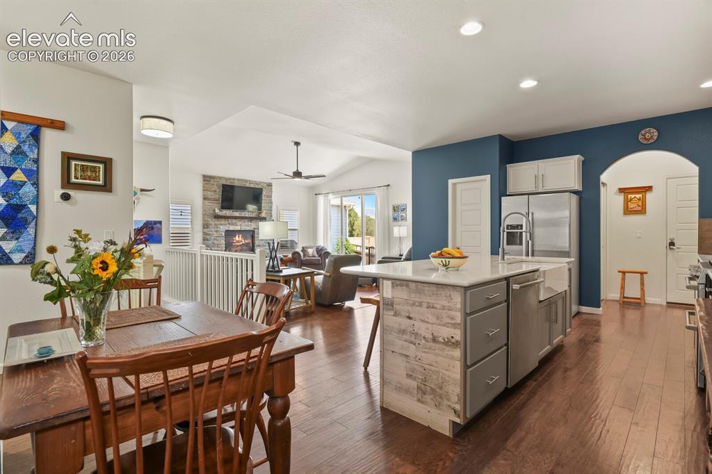 Image 2 of 47: Ranch style home with bright open floor plan.