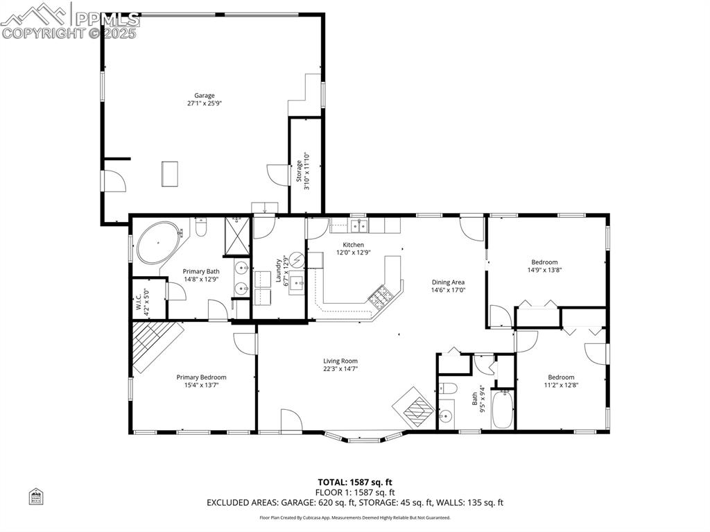 Image 50 of 50: View of floor plan / room layout