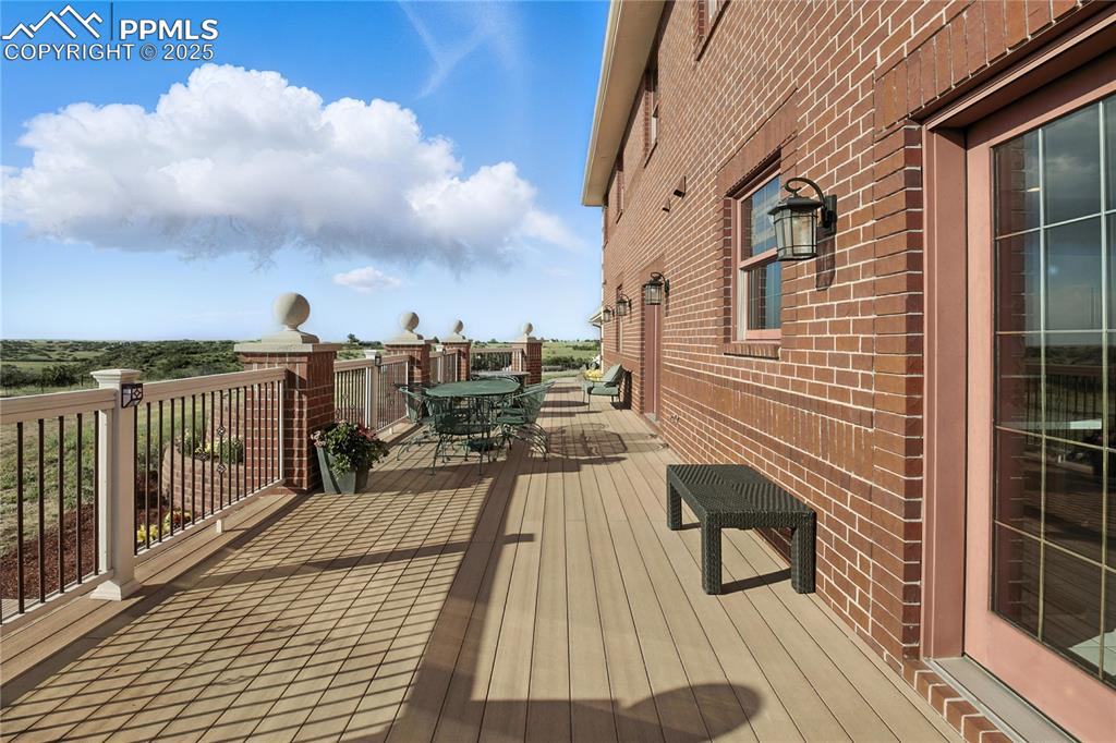 Image 17 of 50: Deck off the kitchen on the main level
