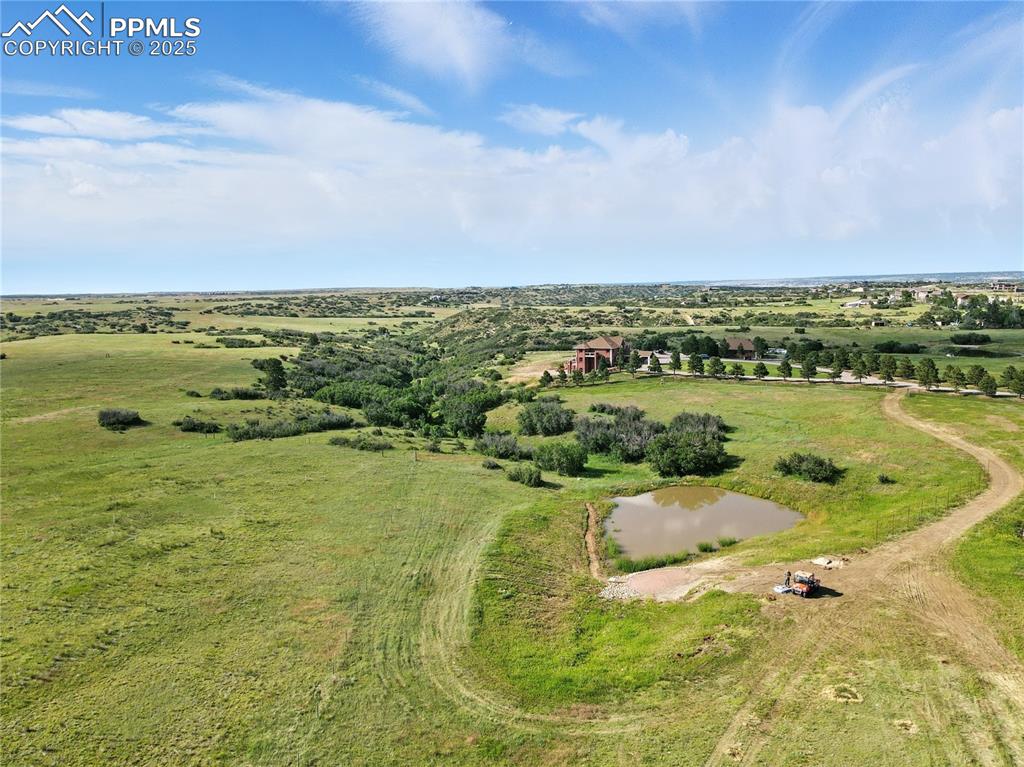 Image 47 of 50: Aerial view of sparsely populated area