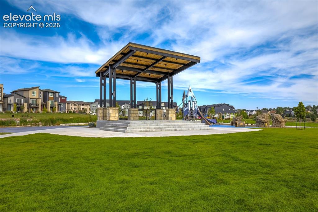Image 43 of 49: Event Pavilion in the nearby park has concerts